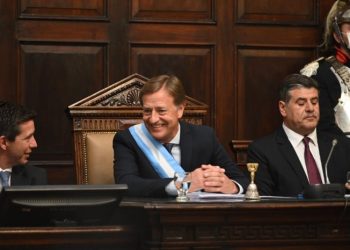 Suarez brindó su tercer discurso ante la Legislatura