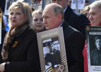 En su discurso por el Día de la Victoria, Vladimir Putin justificó la invasión militar en Ucrania