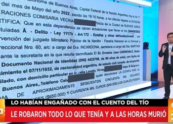 Le robaron $130 millones con el «cuento del tío» a un jubilado y murió de «tristeza» horas después