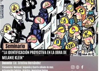 Se realizará el seminario de psicología“La identificación proyectiva en la obrade Melanie Klein”