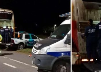 Terror en la Ruta 2: dos micros fueron atacados al menos con 50 tiros