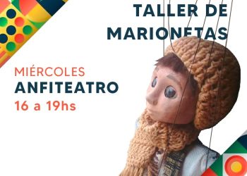 Realizan un “taller de  marionetas” en el Teatro Griego Chacho Santa Cruz