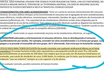 «Usar alumnos como estufas»: la respuesta por parte de un consejero escolar municipal de la provincia de Buenos Aires
