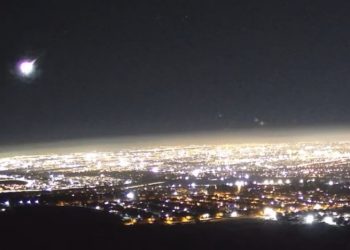 ¿Qué fue?: así se vio caer una bola de fuego sobre la Cordillera