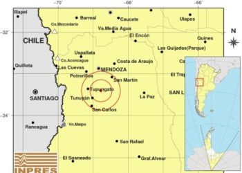 Tembló a 60 kilómetros del sur provincial