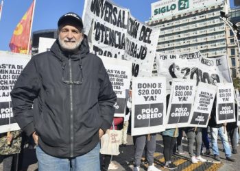 Con apoyo del Polo Obrero, las organizaciones de Grabois salieron a las calles por el Salario Básico Universal