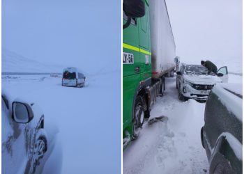 Alta Montaña: Corrieron los camiones que bloqueaban la ruta y comenzó el operativo para bajar a los varados