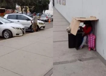 La conmovedora historia de una nena que estudiaba en la calle bajo un techo de cartón mientras su papá lavaba autos