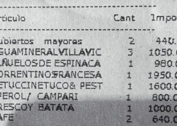 Comió en un restaurante de nuestro país, mostró el ticket en las redes y dejó una llamativa reflexión sobre la inflación