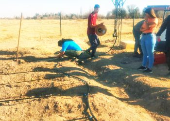 La escuela 4-246 ya cuenta con  un reservorio de agua para riego