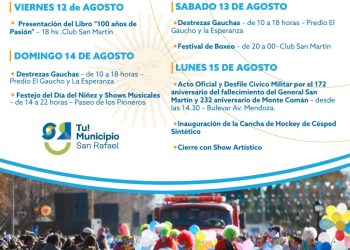 Nutrida agenda de  festejos en Monte Comán el próximo finde largo