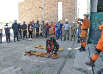 La brigada USAR brindó un importante curso del que también  participaron rescatistas de otras provincias