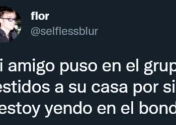 «No vayamos muy bien vestidos»: la advertencia de un amigo a sus invitados que se  volvió viral