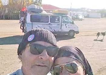 Pareja pampeana recorre  el país en motorhome y pasó por San Rafael