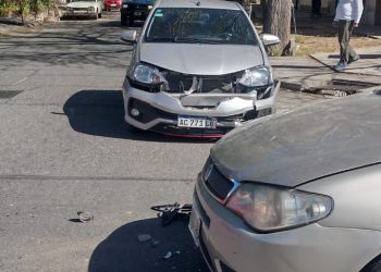 Choque en avenida Iselín:  una embarazada lesionada