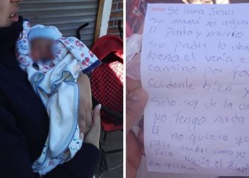 Abandonaron a un bebé adentro de una bolsa y dejaron una nota: “Cuídenlo, soy de la calle y no tengo nada”