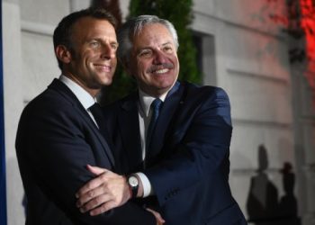 Alberto Fernández mantuvo un encuentro  con Macron