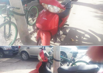 Como en la India: un vecino  ofrece servicios de Moto-Taxi