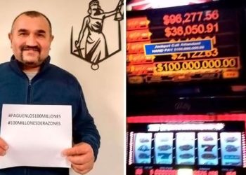 Drama en Santa Cruz: Ganó $100 millones en el casino, no se los pagaron y tuvo que dejar de trabajar por problemas de salud