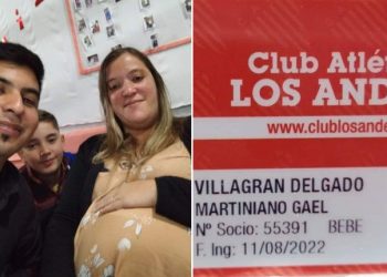 Su bebé murió en la panza y logró darle identidad aunque no tuviera DNI: “Gael Villagran, socio de Los Andes”
