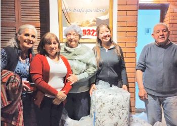 Cáritas entregó  donaciones al Hogar Cristo Desamparado