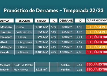 Crisis hídrica: Mendoza tendrá menos de la mitad de agua que en años anteriores y aplican medidas para optimizar el recurso