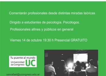 Invitan a la comunidad en general a ver una  película de tintes psicológicos y a debatirla