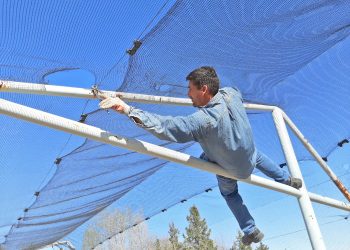 Se colocó tela antigranizo en el refugio del Desvío a El Nihuil