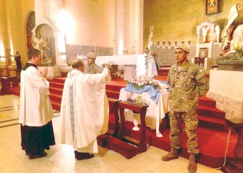 La Virgen Malvinera  desembarcó en San Rafael