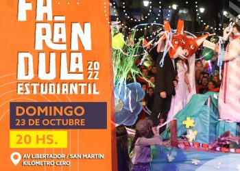 Atención: cambios en el recorrido de la Farándula Estudiantil