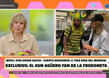 Georgina Barbarossa se indignó en vivo con un hincha brasileño en Qatar que se hizo pasar por argentino: “tomátela, flaco”