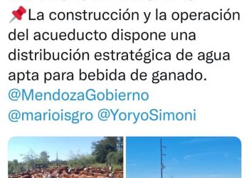 Desde la provincia informaron que hay 18 interesados  en la obra del acueducto Monte Comán – La Horqueta