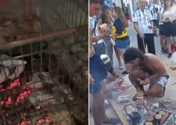De cocinar en un changuito de supermercado a la carne de camello: cómo se las ingenian los argentinos para hacer asado en Qatar