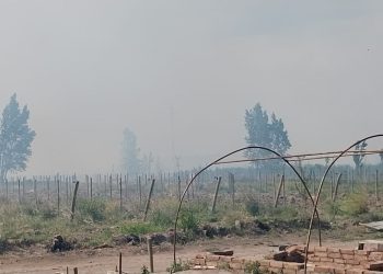 Bomberos Voluntarios sofocaron un incendio intencional cerca  de una escuela de Real del Padre