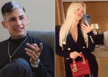 Wanda Nara se mostró con una bata blanca en sus redes sociales y L-Gante la invitó a pasar la noche juntos