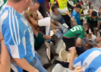 Incidentes en Qatar: hinchas argentinos y mexicanos a las piñas