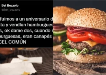 Compró una hamburguesa «al paso» por $900 y se llevó una decepcionante sorpresa: «Eran canapés»