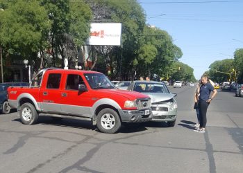 Accidente vial en pleno centro