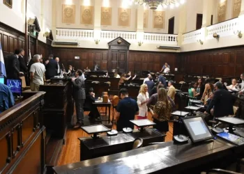 Sesión exprés en el Senado, antes del partido de Argentina