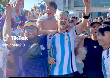 Influencer con más de 25 millones de seguidores  festejó en San Rafael el triunfo de la Selección