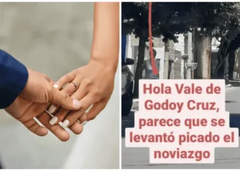 Provincia de Mendoza: Le hizo una jugada propuesta de casamiento a su pareja y es viral en las redes