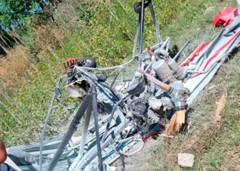 Otra tragedia en el país: un avión ultraligero se enredó con los cables de electricidad, se estrelló y el piloto falleció