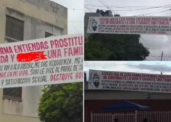 El hombre más despechado, llenó de pasacalles un barrio: «Me arruinaste la vida»