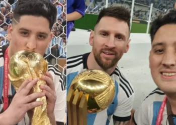 Fue el único hincha que besó la Copa y se fotografió con Messi tras ganar el Mundial: “Una historia insólita”