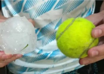 El granizo y una feroz tormenta azotaron a la zona este de Mendoza