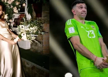 La verdad detrás de la foto viral de Miley Cirus y el gesto a lo Dibu Martínez