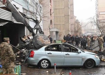 Se estrelló un helicóptero en Ucrania y murió el ministro del Interior junto a otras 17 personas