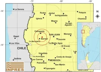Tembló en San Juan y se sintió en Mendoza
