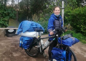 Otra vez al ruedo: la sanrafaelina Ana Laura  Moreno recorre Colombia en su bicicleta mientras sueña con llegar a México