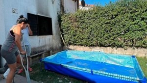 «O nos quebrábamos o nos moríamos»: se incendiaba su casa y saltaron a una pileta de lona desde el primer piso